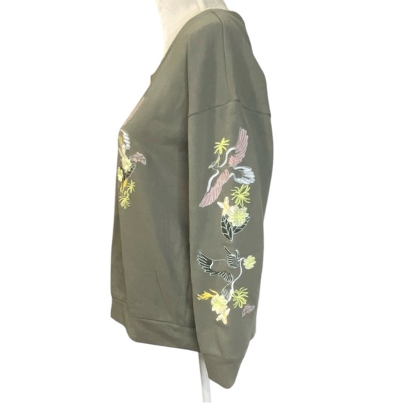 CG Sport Green Embroidered Graphic Crewneck Sweatshirt‎ Sz M - Picture 3 of 7